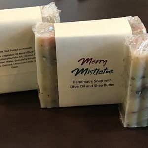 Merry Mistletoe vegan bath bar soap holiday Xmas